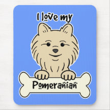 I Love My Pomeranian Mousepad