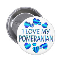 I Love My Pomeranian Pin