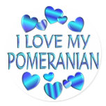 I Love My Pomeranian stickers