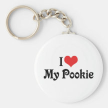 I Love My Pookie Key Chains