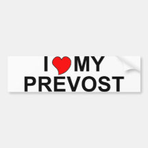 I Love My Prevost Bumper Stickers