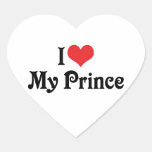 I Love My Prince Stickers