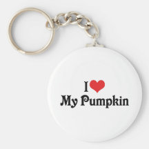 I Love My Pumpkin Key Chains