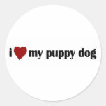 I Love My Puppy Dog Sticker