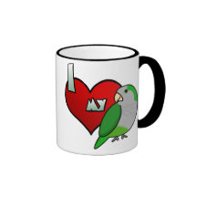 I Love my Quaker Parrot Coffee Mug