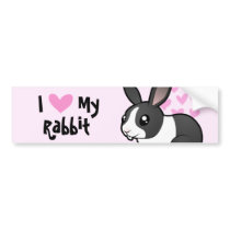 I Love My Rabbit (uppy ear smooth hair)