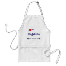 I Love My Ragdolls (Multiple Cats) Aprons