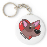 I Love my Red Heeler Keychain