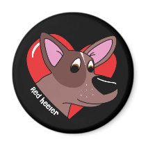 I Love my Red Heeler Magnet