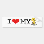 I Love My Rescue Cat Bumper Sticker