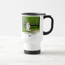 I love my "rescue" cat! Travel Mug