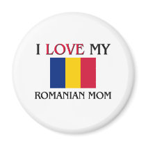 I Love My Romanian Mum magnets