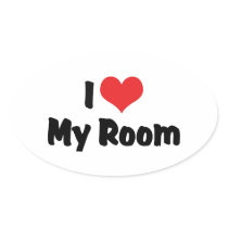 I Love My Room Stickers