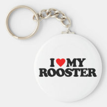 I LOVE MY ROOSTER KEY CHAIN