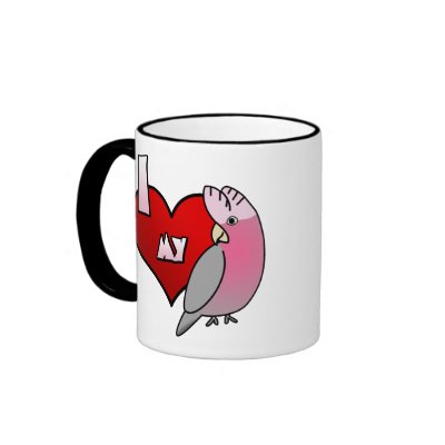 I Love my Rose Breasted Cockatoo Mug by MenagerieMayhem
