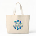 I Love My Rottweiler bags
