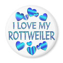 I Love My Rottweiler magnets