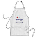I Love My Rottweiler Mix (Female Dog) aprons