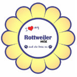 I Love My Rottweiler Mix (Female Dog) Cut Outs