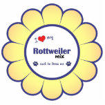 I Love My Rottweiler Mix (Male Dog) Photo Cutouts