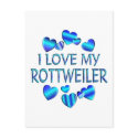 I Love My Rottweiler postcards