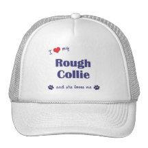 I Love My Rough Collie (Female Dog) Hat