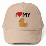 I Love My Rubber Ducky hats