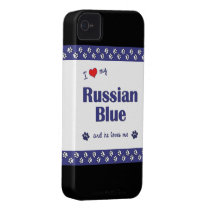 I Love My Russian Blue (Male Cat) Iphone 4 Case-mate Case