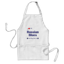 I Love My Russian Blues (Multiple Cats) Aprons