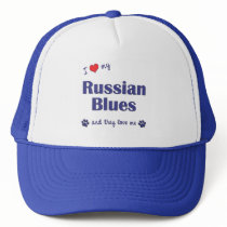 I Love My Russian Blues (Multiple Cats) Hats