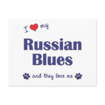 I Love My Russian Blues (Multiple Cats) Post Cards