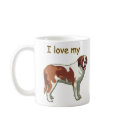 I Love My Saint Bernard mugs