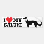 I Love my Saluki Bumper Sticker