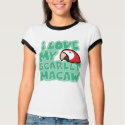 I Love My Scarlet Macaw Ladies Ringer T-Shirt