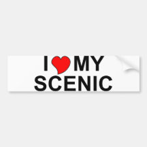 I Love My Scenic Bumper Sticker