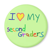 i love my second graders fridge magnet