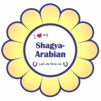 I Love My Shagya-Arabian (Female Horse) Photo Cutout