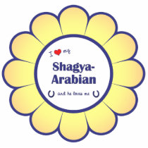 I Love My Shagya-Arabian (Male Horse) Photo Cutout