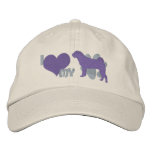 I Love my Shar Pei embroidered hats