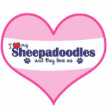I Love My Sheepadoodles (Multiple Dogs) photo sculptures