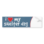 I Love My Shelter Dog bumper stickers