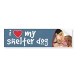 I Love My Shelter Dog Pitbull bumper stickers