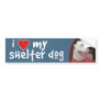 I Love My Shelter Dog-Pitbull Bumper Sticker/Decal