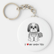 I love my Shih Tzu Key Ring Key Chain