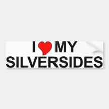 I Love My Silversides Bumper Stickers