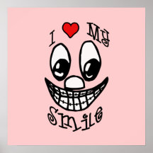 I Love My Smile Customisable Poster