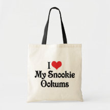 I Love My Snookie Ookums Canvas Bag