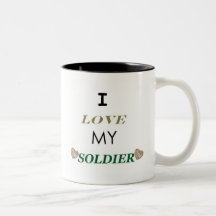 I Love My Soldier 2 Mug