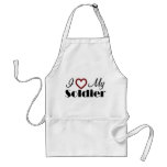 I Love My Soldier Apron
