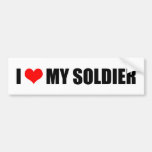 I LOVE MY SOLDIER BUMPER STICKER